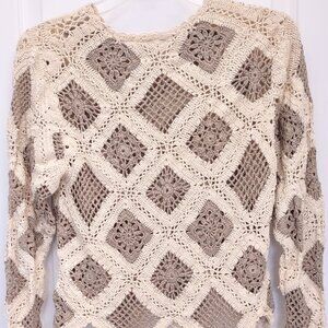 Women's 90s Newport News crochet shirt, Small. GUC